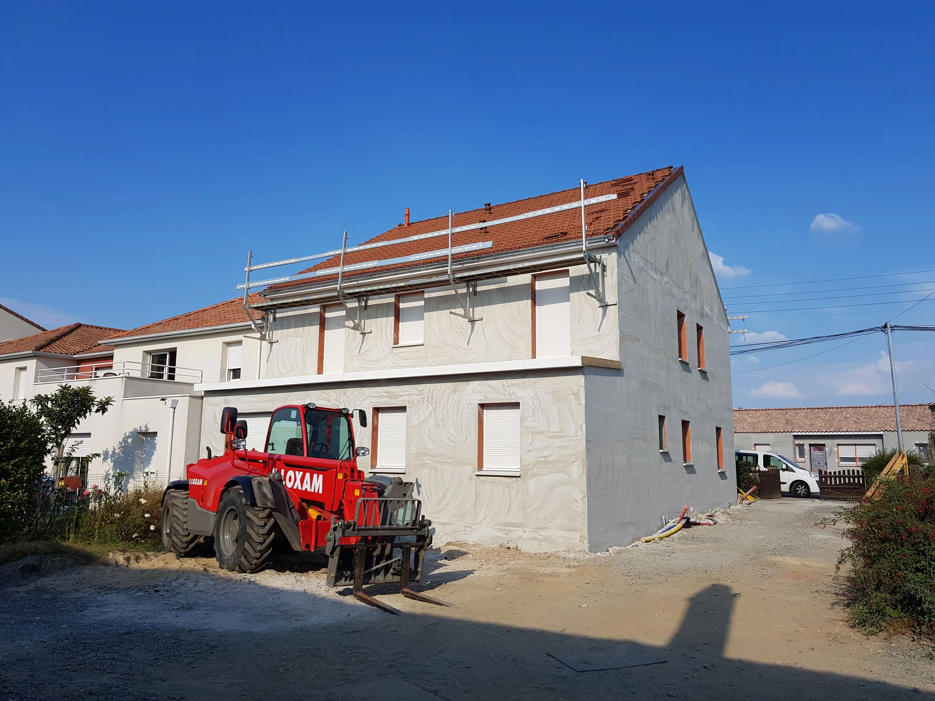 Avancement du gros œuvre d’une maison neuve